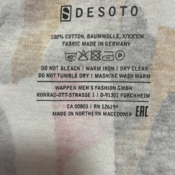 DESOTO PIA BLOUSE, w/ Sheet Long Sleeve, Cotton/chiffon, size 42 - Picture 12 of 15